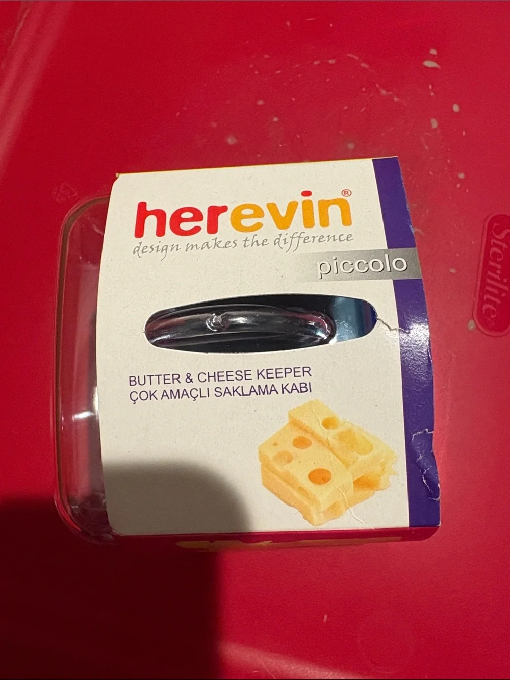 Piccolo Butter & Cheese Keeper - Clear